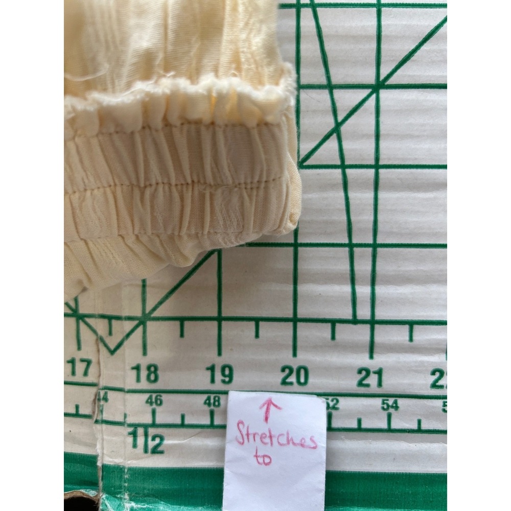 LoveShackFancy added Medium Cream Crochet Lace Ruffle Waist Cotton Magnolia Chic - Picture 13 of 14